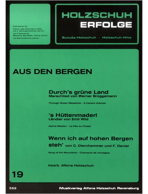 Holzschuh Erfolge, Band 19